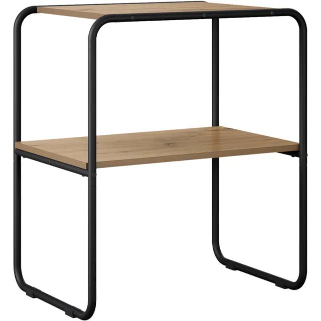 vidaXL Wandtafel - Grijs - Sonoma - 60 - x - 42,5 - x - 70 - cm - Bewerkt - hout Grijs sonoma