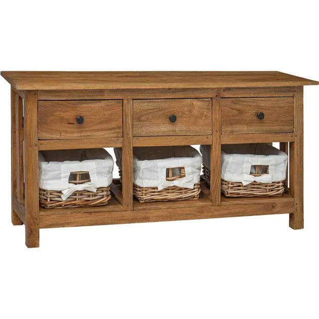 vidaXL Dressoir 100x30x50 cm massief mahoniehout Bruin