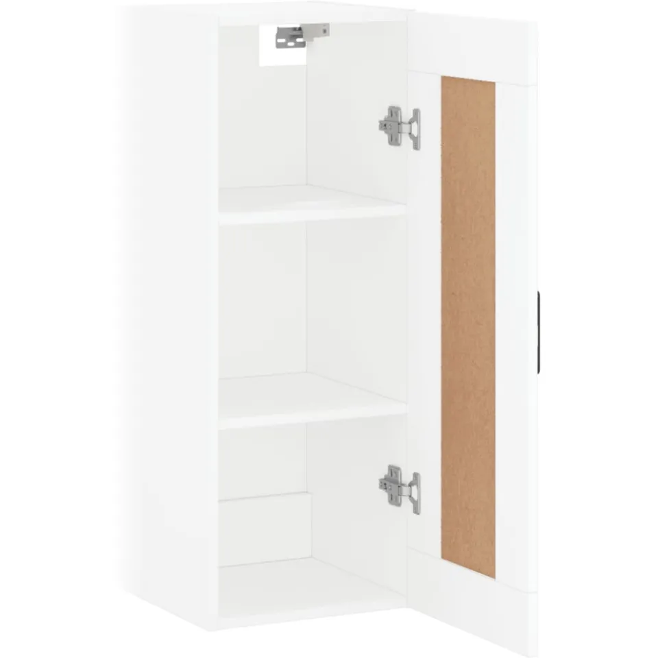 vidaXL Wandkast 34,5x34x90 cm bewerkt hout wit, foto 4