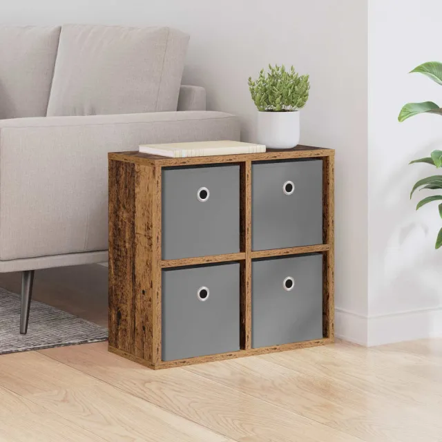 vidaXL Dressoir Oudhout 49,5 x 22 x 47 cm bruin, foto 2