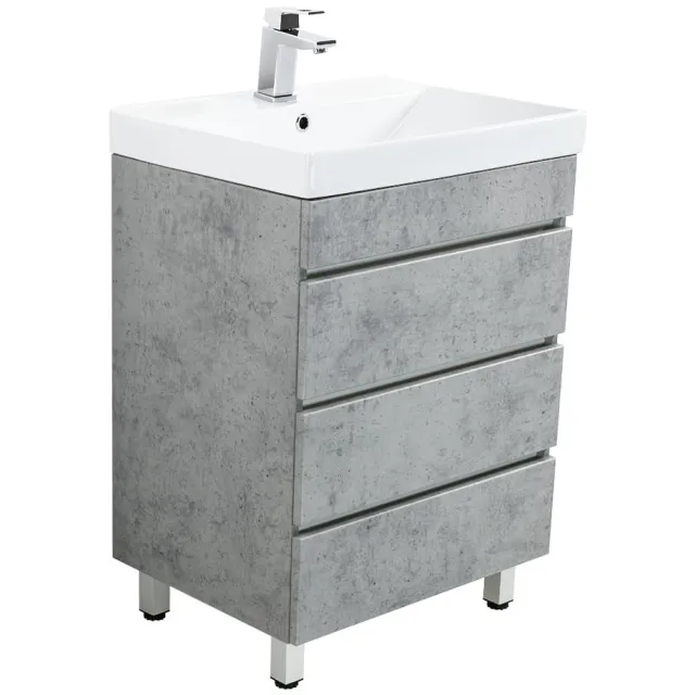 Staand badmeubel Luxor Beton Grijs