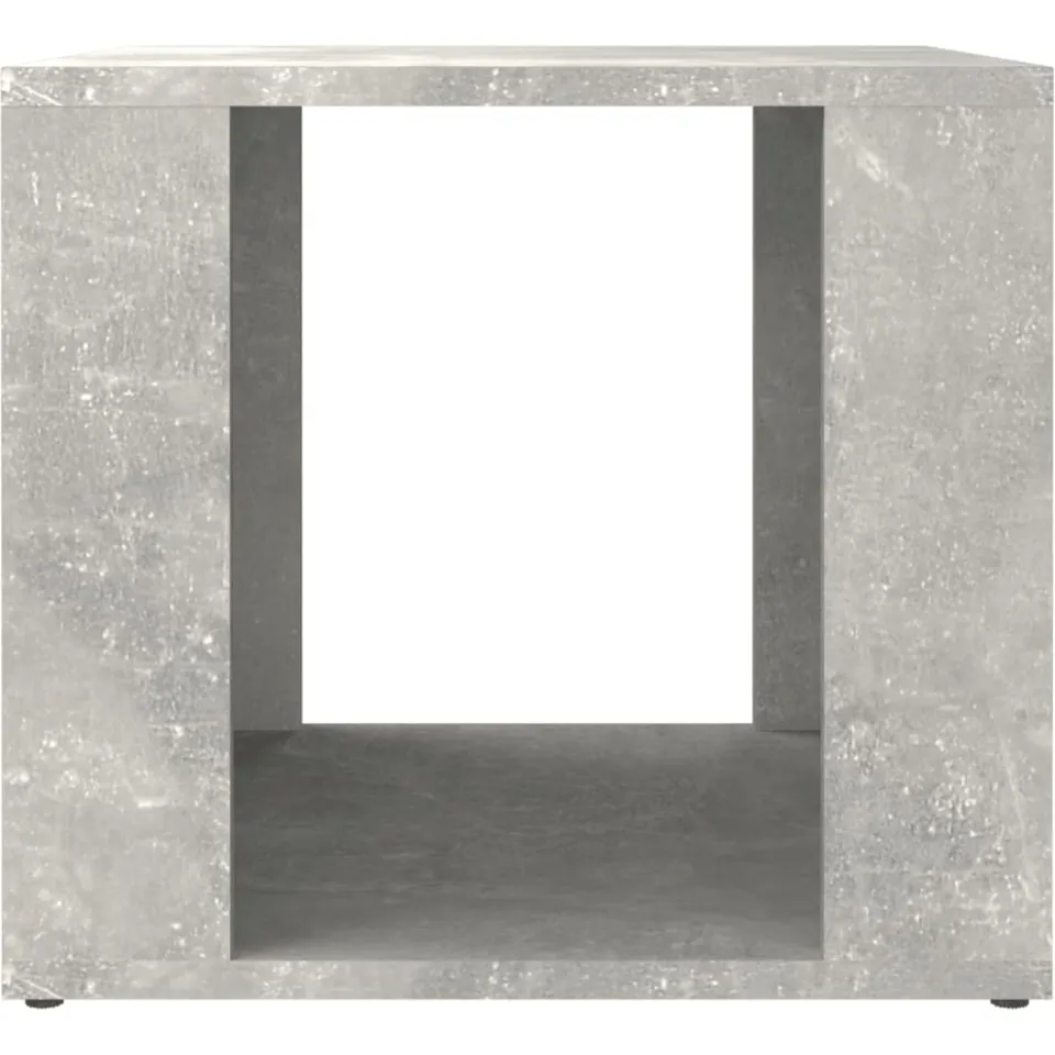 vidaXL Nachtkastje 41x40x36 cm bewerkt hout betongrijs grijs, foto 4