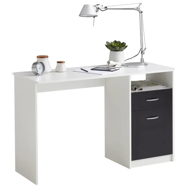 Bureau Neptunus Wit Wit | Zwart