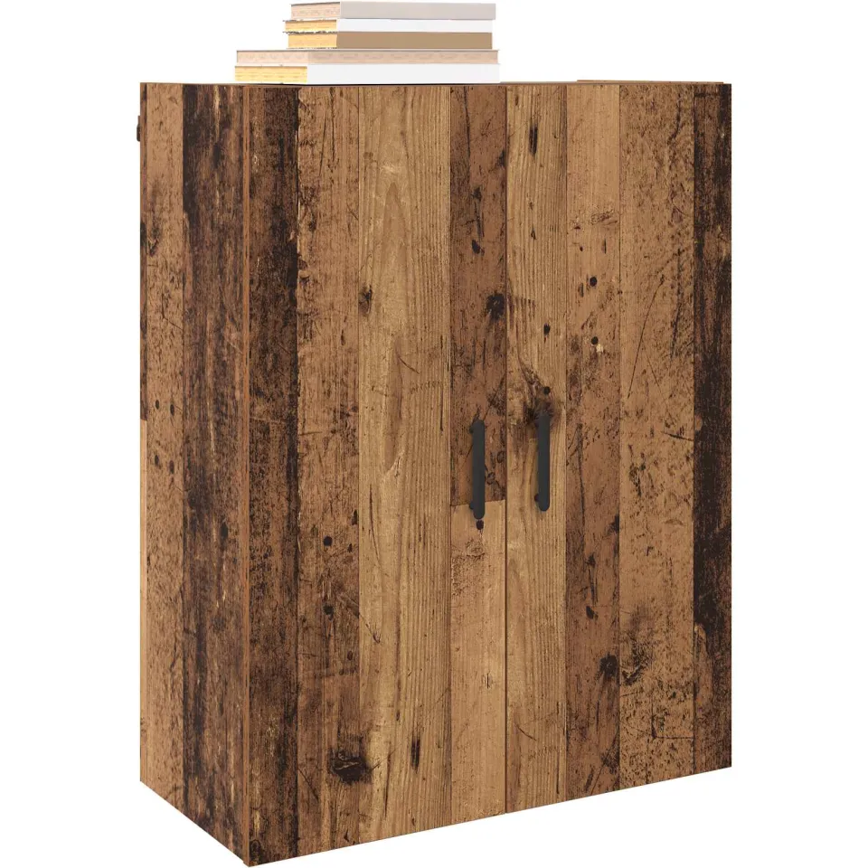 vidaXL Wandkast Oudhout 69,5 x 34 x 90 cm Bewerkt hout Bruin