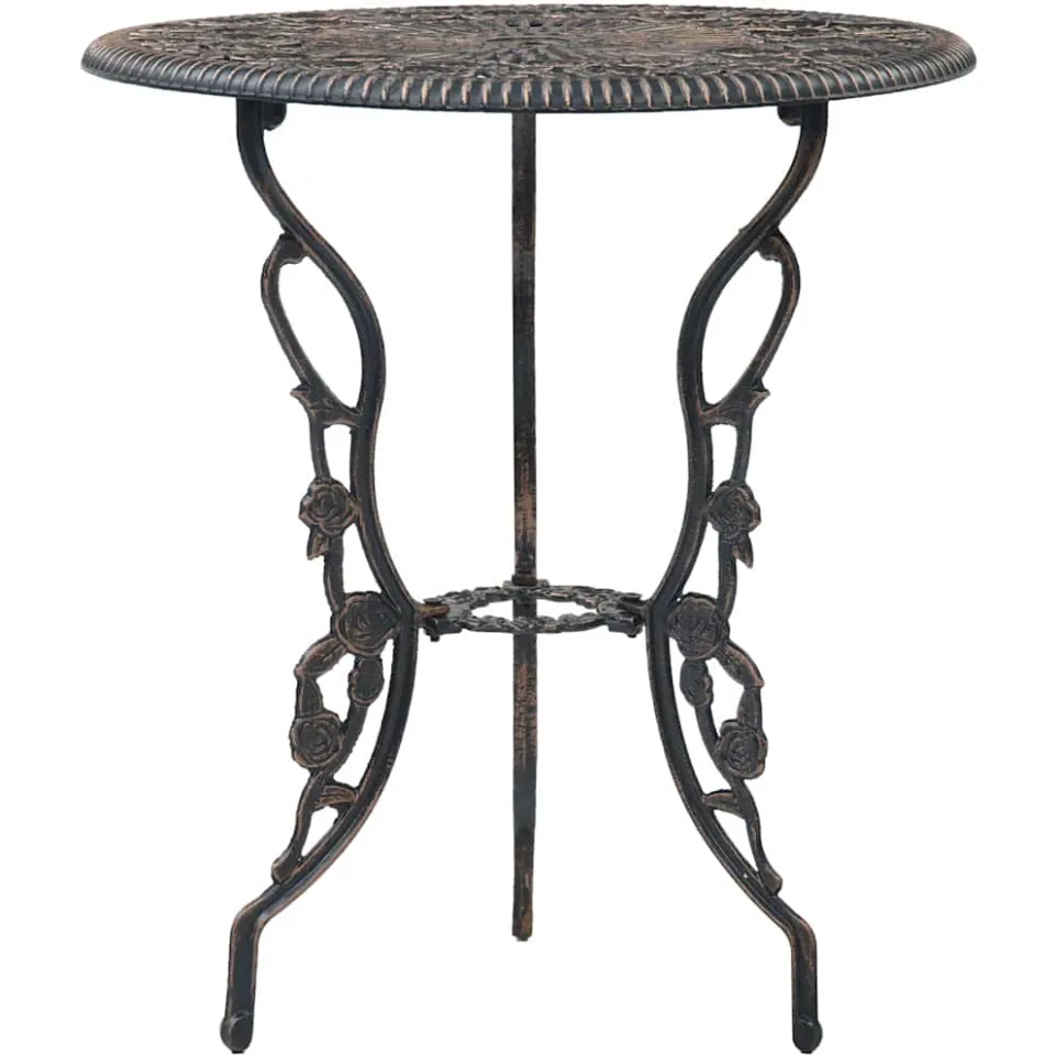 vidaXL 3-delige Bistroset gietaluminium bruin, foto 3