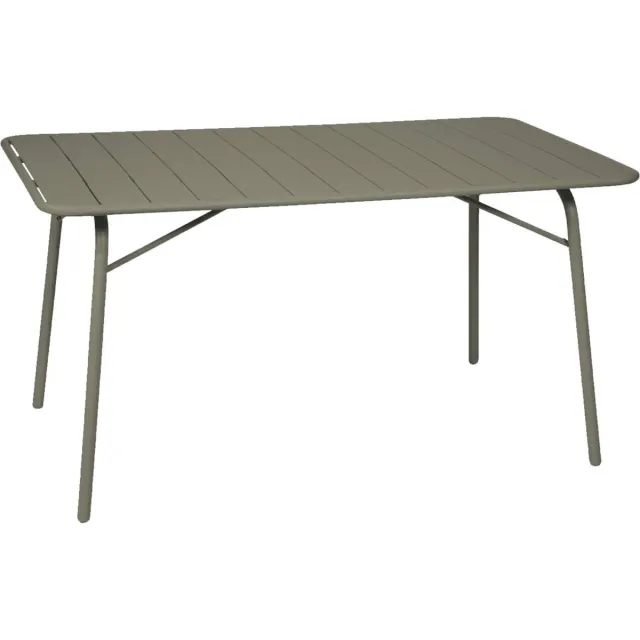 sweeek Opklapbare tuintafel 6 plaatsen metaal - amélia Kaki
