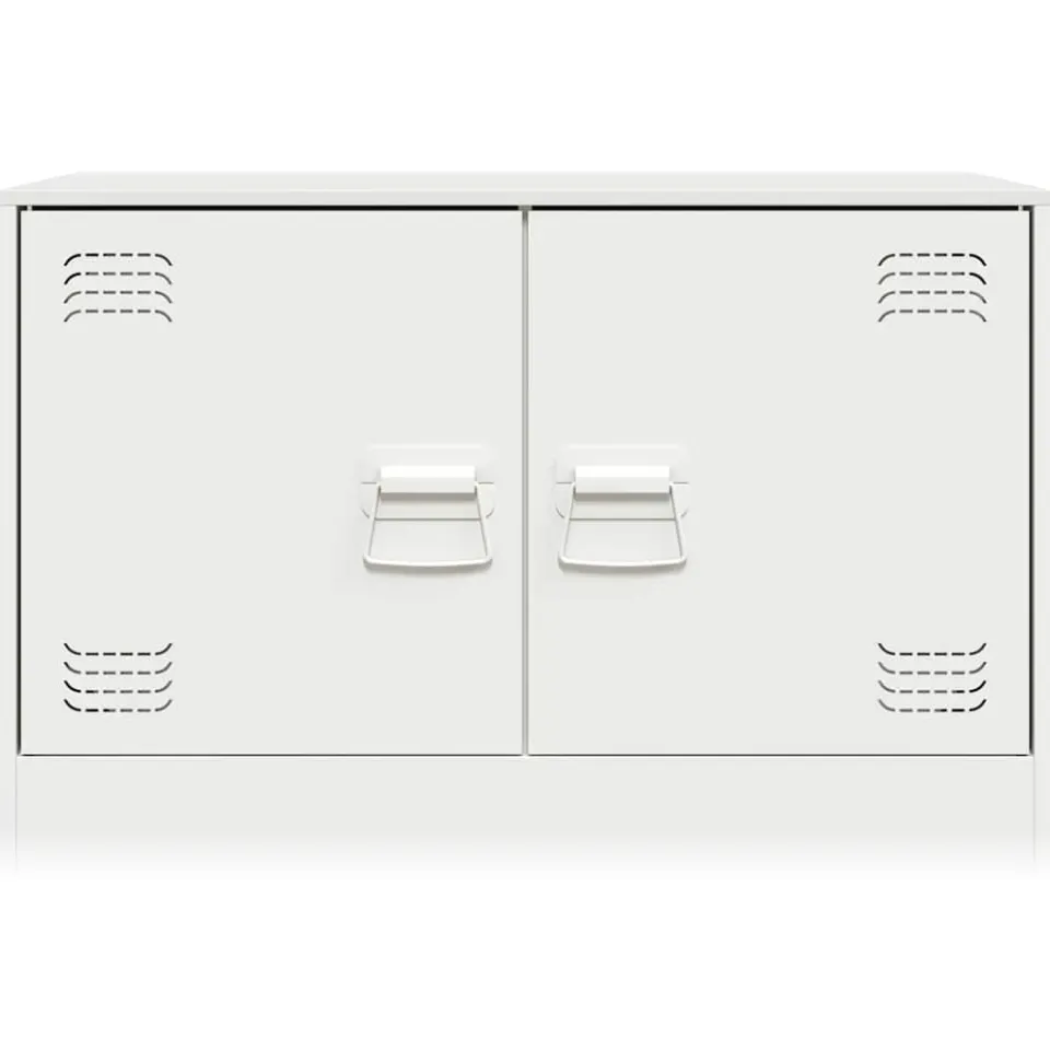vidaXL Tv-meubelen 2 st 67x39x44 cm staal wit, foto 4