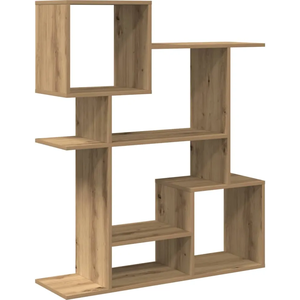 vidaXL Kamerscherm / boekenkast 92x29x112 cm hout artisanaal eiken, foto 3
