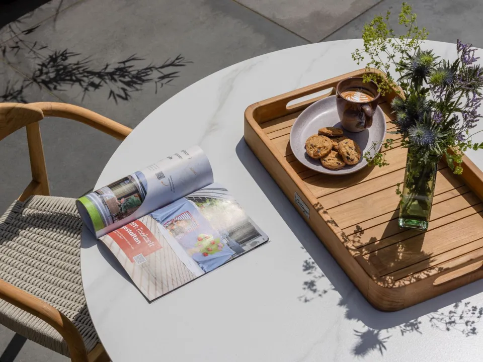Bellagio tuinmeubelen Bellagio Lodola dining tuintafel ø 150cm wit, foto 2