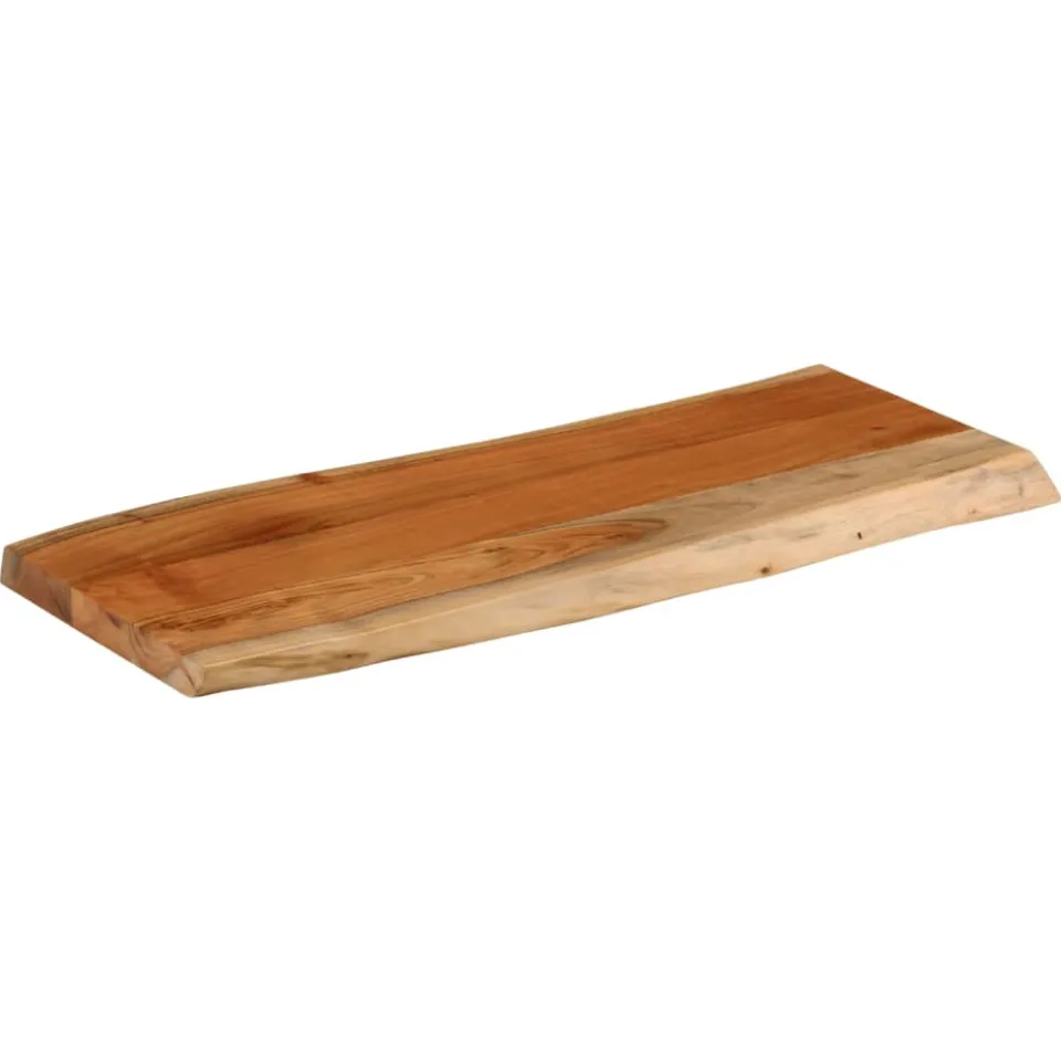 vidaXL Tafelblad rechthoekig natuurlijke rand 80x40x3,8 cm acaciahout bruin, foto 2