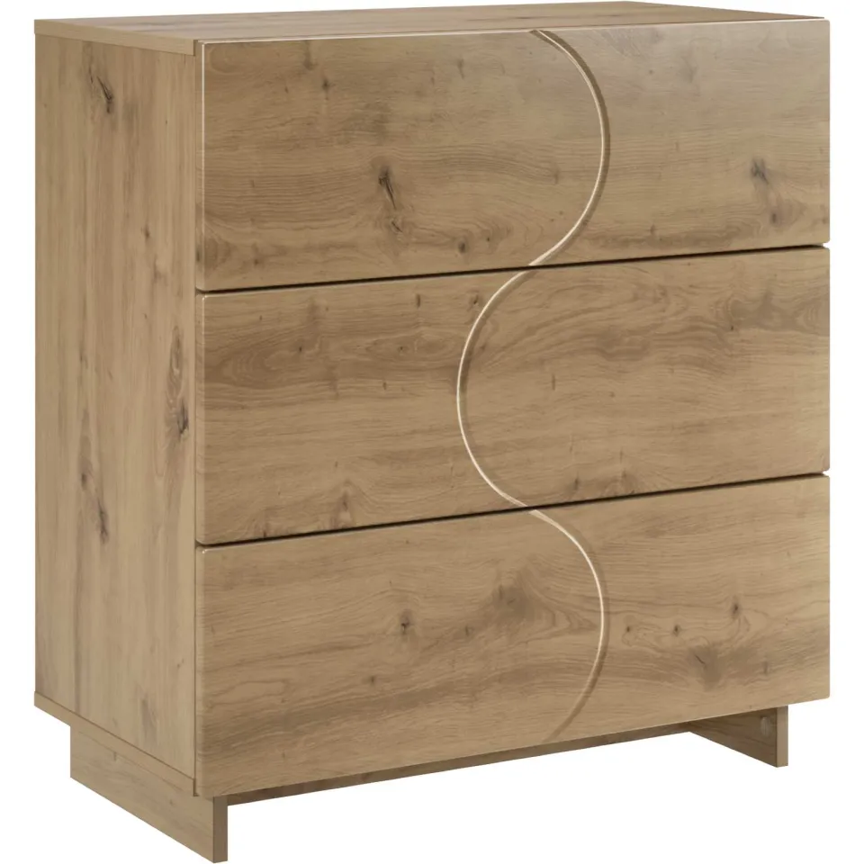 vidaXL Dressoir Artisanaal eiken 70 x 38 x 75 cm Bewerkt hout, foto 3