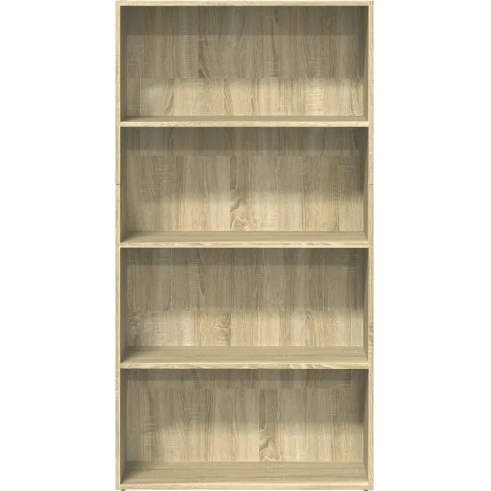 vidaXL Boekenkast 80x30x152 cm bewerkt hout sonoma eikenkleurig, foto 4
