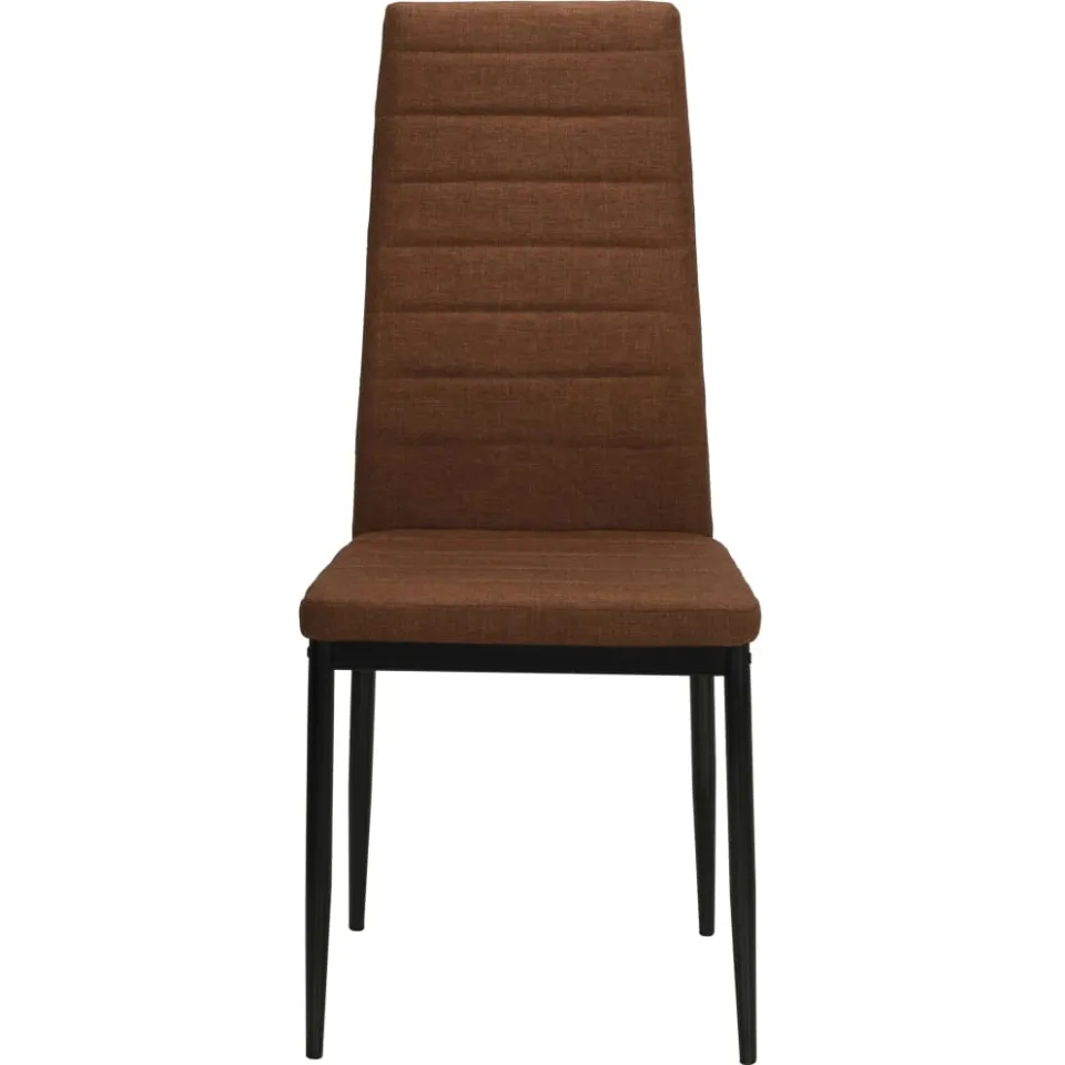 vidaXL Eetkamerstoelen 6 st stof bruin, foto 3