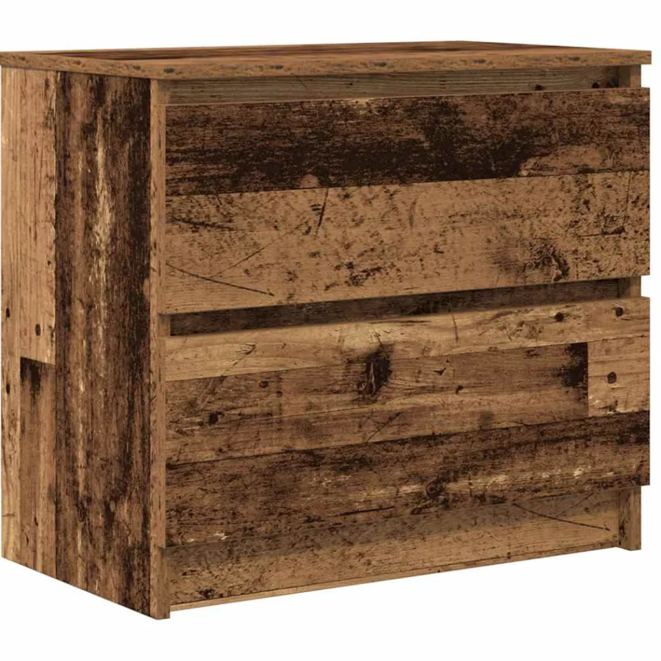 vidaXL Tv-meubel 60x35x54 cm bewerkt hout oud houtkleurig Bruin