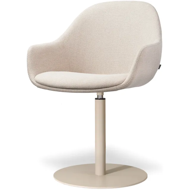 Nolon Niva-Mae draaibare tulp eetkamerstoel beige - beige onderstel, foto 2
