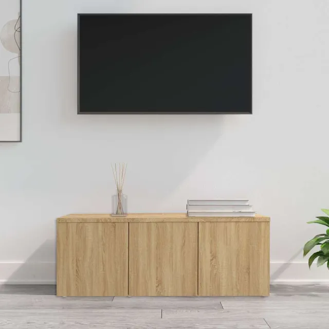 vidaXL Tv-meubel 80x34x30 cm bewerkt hout sonoma eikenkleurig, foto 2