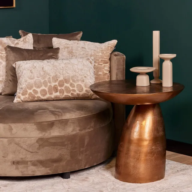 Starfurn Bijzettafel Jarah Goud Ø55cm