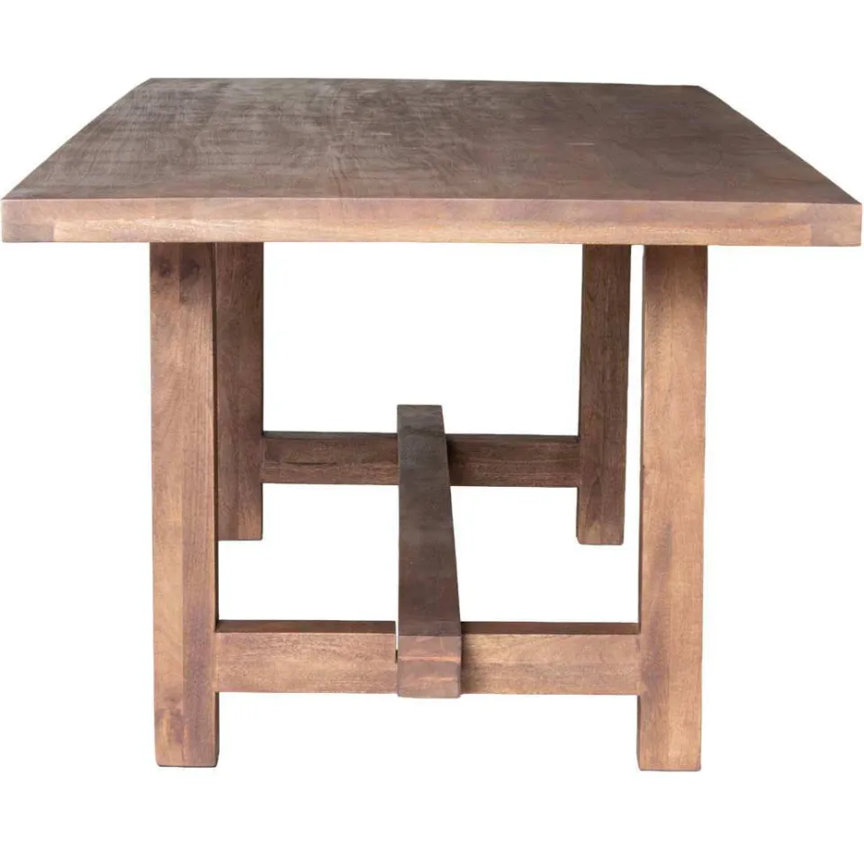 Giga Meubel Eettafel Frans - Rechthoek Donkerbruin Hout - 240x100x76cm, foto 2