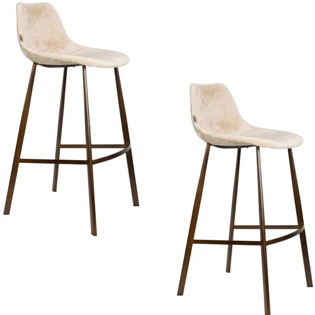 Dutchbone Franky barkruk beige