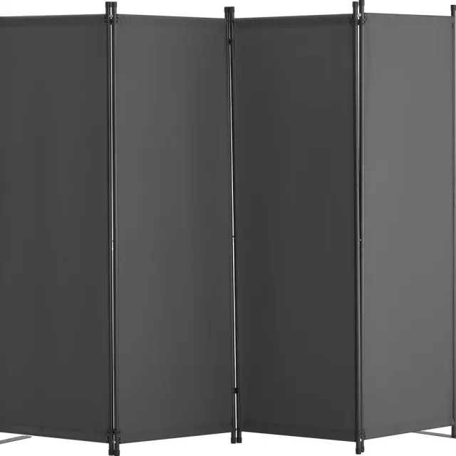 Vevor Room Divider 4-Delig Opvouwbaar Privacy Scherm Scheidingsscherm Grijs