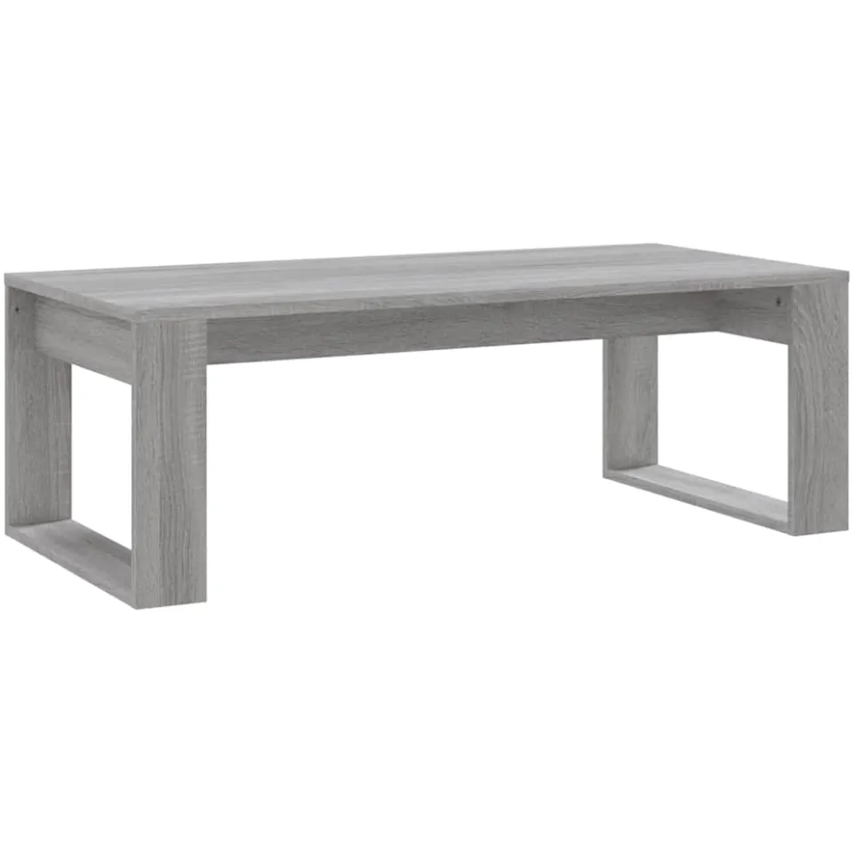 vidaXL Salontafel 102x50x35 cm bewerkt hout grijs sonoma eikenkleurig, foto 3