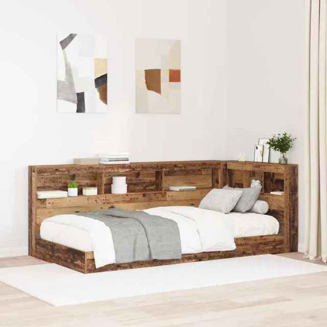 vidaXL Opberghoofdbord Oud Hout Bewerkt hout Bruin
