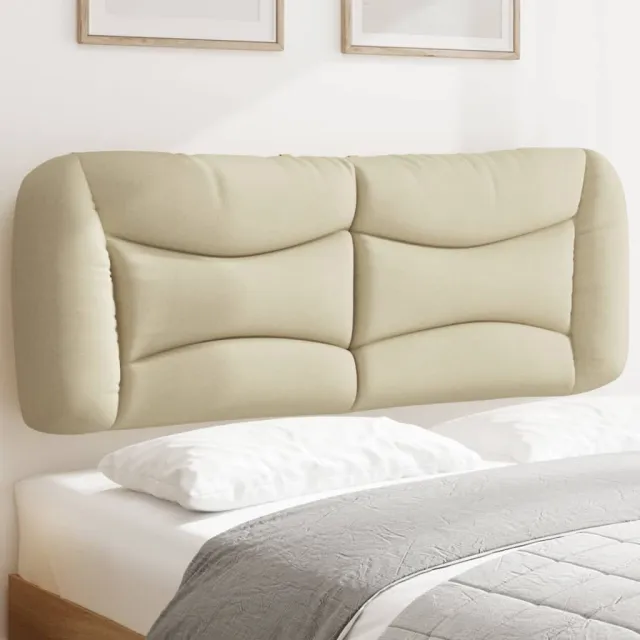 vidaXL Hoofdbordkussen "Hvar" 140 cm stof crèmekleurig
