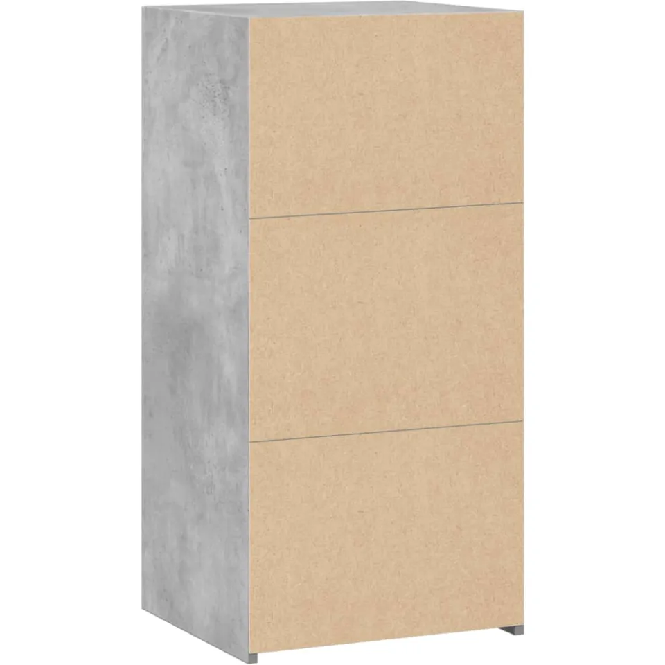 vidaXL Dressoir 45x41x93 cm bewerkt hout betongrijs grijs, foto 4