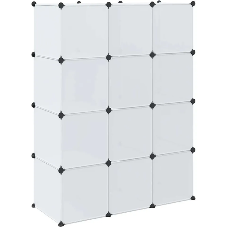 vidaXL Kast met 9 compartimenten modulair 109x36,5x143 cm wit, foto 4
