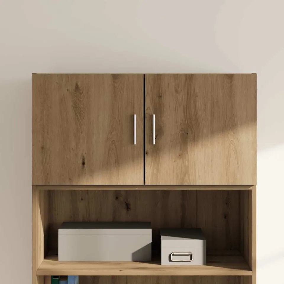 vidaXL Wandkast artisanaal eikenkleurig 80 x 42.5 x 40 cm Bewerkt hout, foto 4