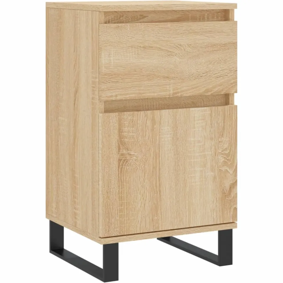 vidaXL Dressoir 40x35x70 cm bewerkt hout sonoma eikenkleurig, foto 3