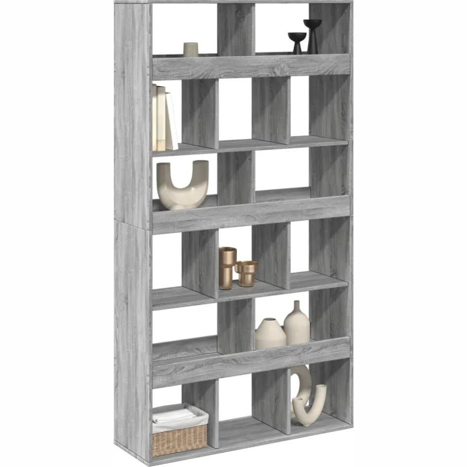 vidaXL kamerscherm 100x33x187,5 cm bewerkt hout grijs sonoma eiken