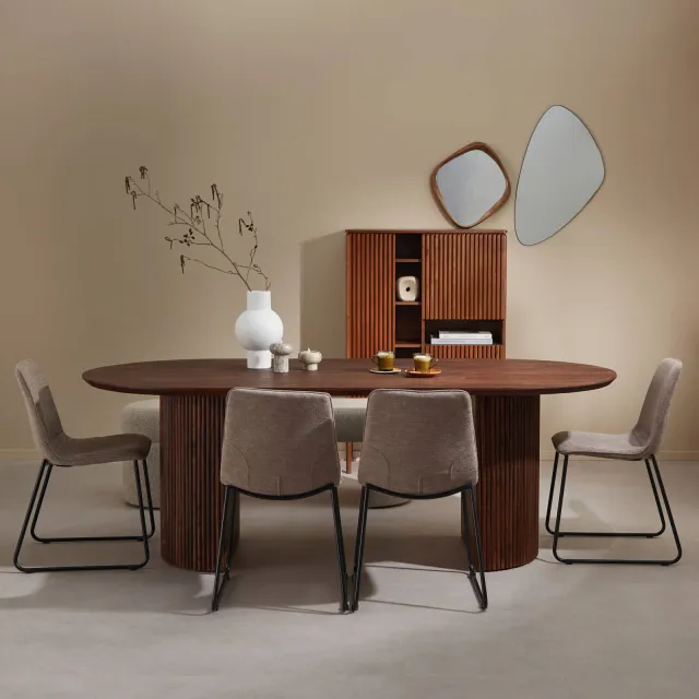 NOUS Living eetkamertafel (220 cm) Jaime Walnoot