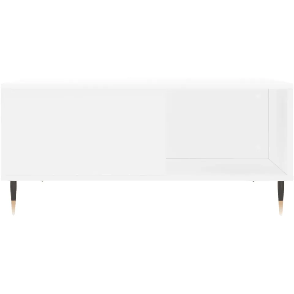 vidaXL Salontafel 80x80x36,5 cm bewerkt hout wit