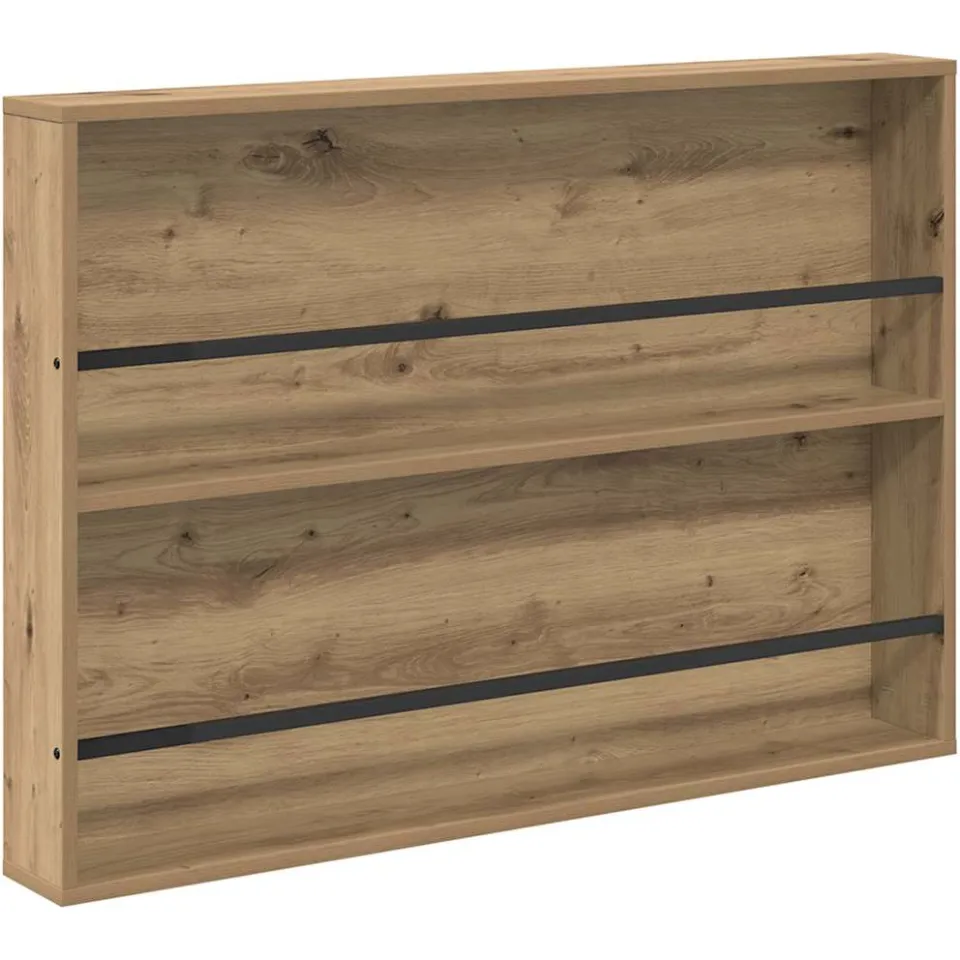 vidaXL Tijdschrift Rek Artisan Eiken 100 x 12 x 70 cm Bewerkt hout, foto 3