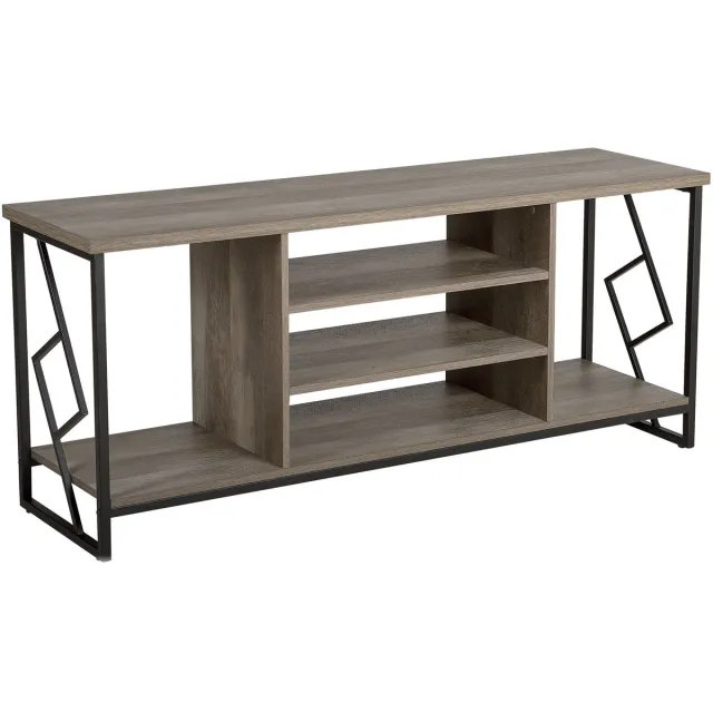 Beliani FORRES - TV-meubel - Donkere houtkleur - Spaanplaat Bruin