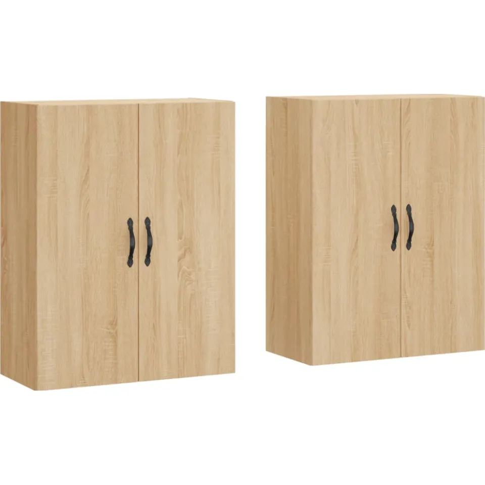 vidaXL Hangkasten 2 st bewerkt hout sonoma eikenkleurig, foto 3