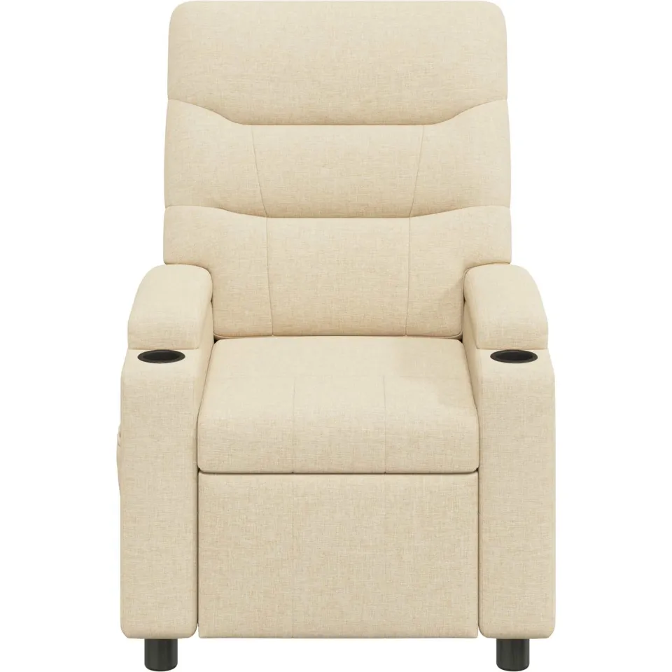 vidaXL Ligstoel Crèmekleurig 75 x 95 x 103 cm Stof, foto 4