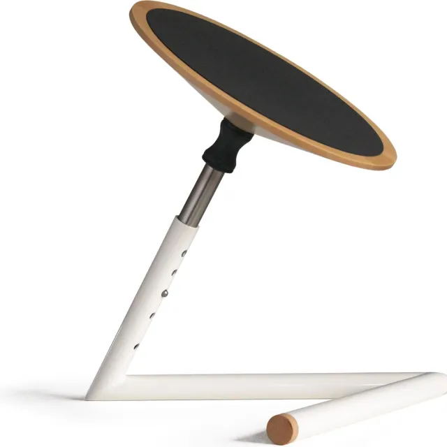 Wigli Just ergonomische balstoel met kantelbare zitting voor een soepele rug - in hoogte verstelbare bureaustoel zwart