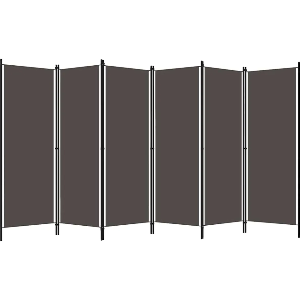 vidaXL Kamerscherm met 6 panelen 300x180 cm antraciet, foto 3
