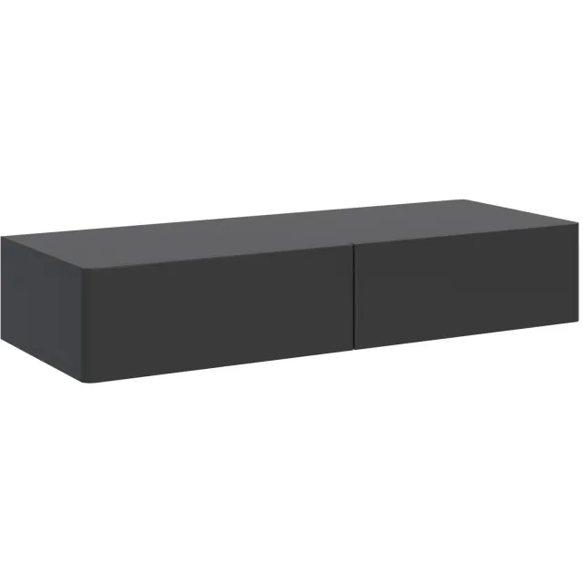 Selsey Olio – Hangende kaptafel met 2 lades - zwart - 110cm