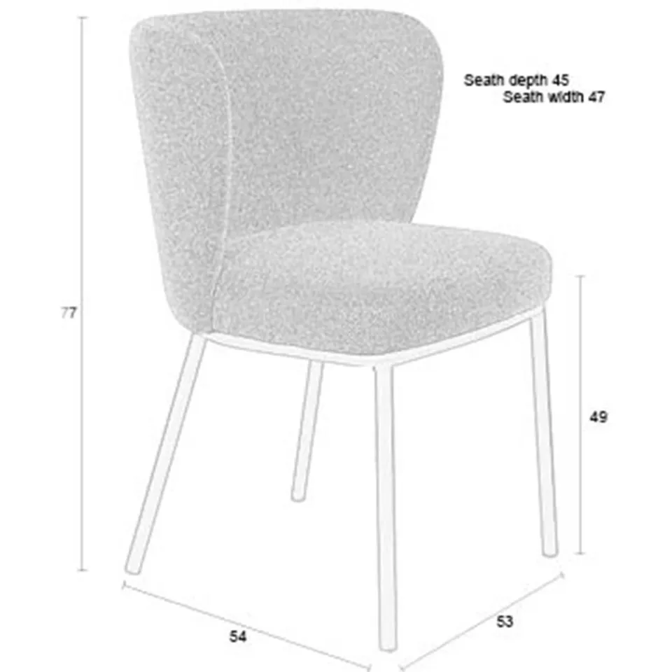 Housecraft Living Guus eetkamerstoel bruin, foto 4