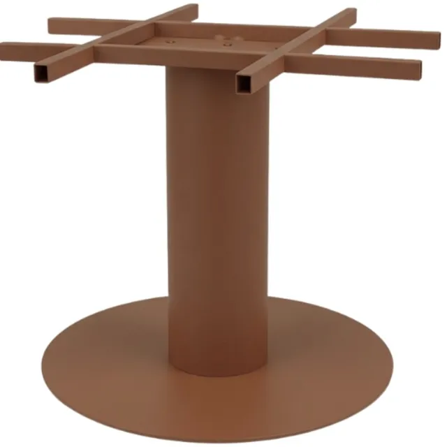 LABEL51 Tafelpoot Extra Stable Eetkamertafel - Oranje - Stof - 72 cm - Rond ES