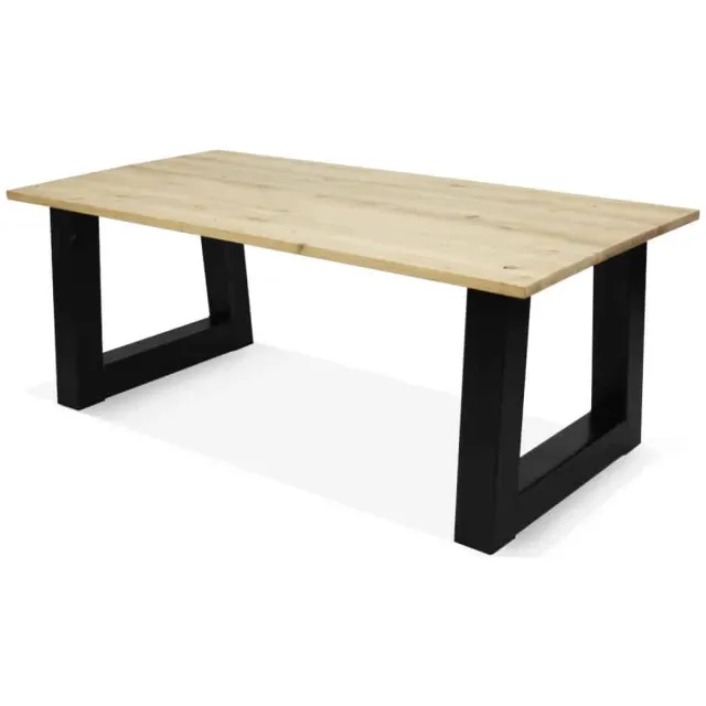 Eikenhouten tafel Bitely met U poten
