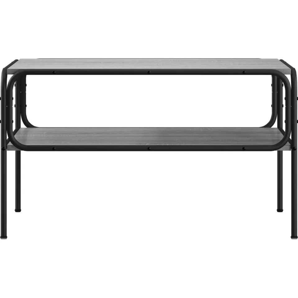 vidaXL Bijzettafel Grijs Sonoma 100 x 50 x 46 cm Bewerkt hout, foto 3