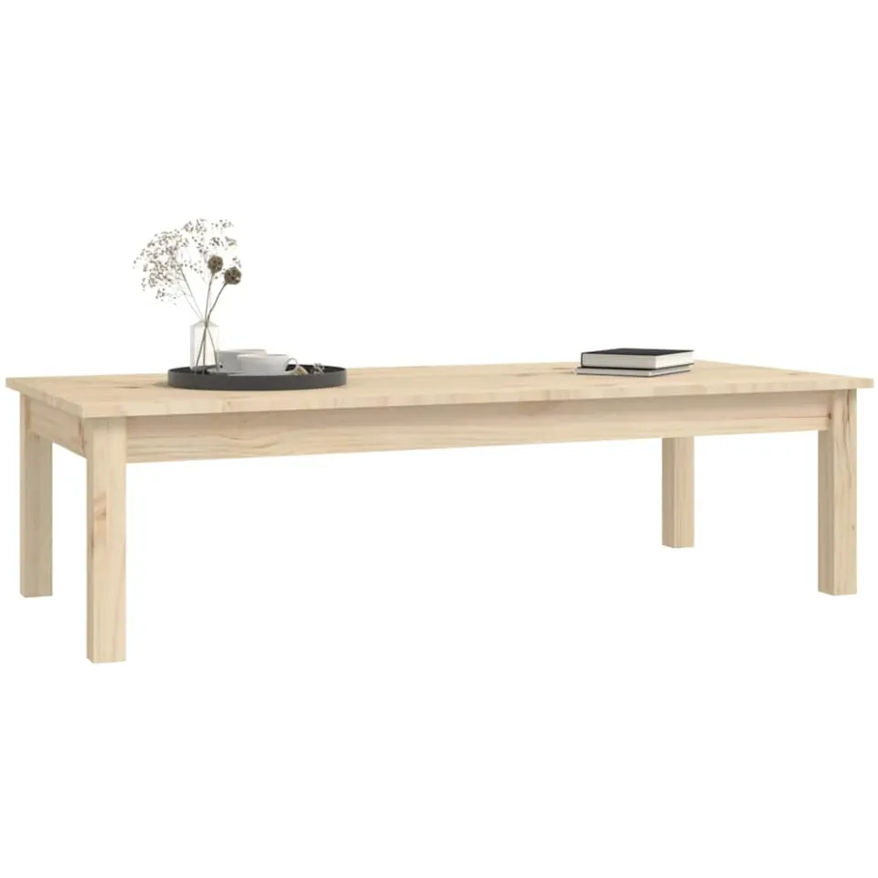 vidaXL Salontafel 110x50x30 cm massief grenenhout Bruin