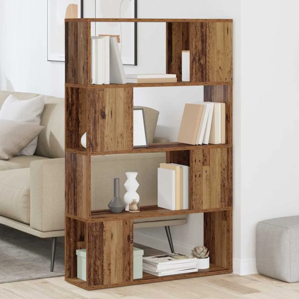 vidaXL Tv-meubelset 80 x 24 x 125 cm Bruin Bewerkt hout, foto 4