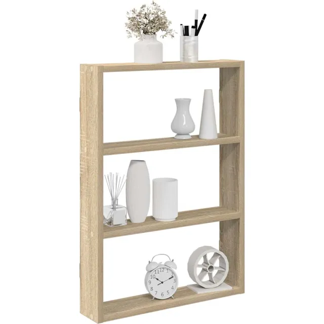 vidaXL Wandschap 43x9x60 cm bewerkt hout sonoma eikenkleurig Bruin
