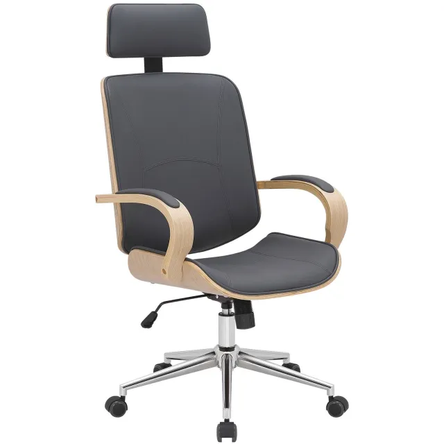 Luxe Comfort Bureaustoel - Verstelbaar - Naturel/grijs