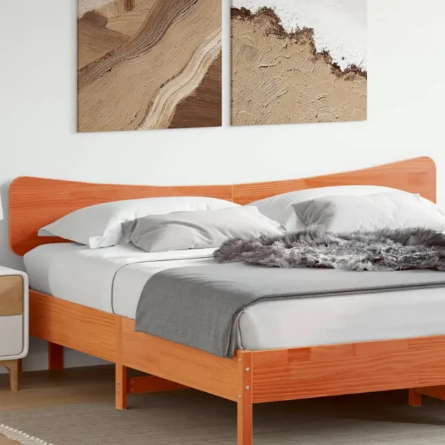 vidaXL Hoofdbord 180 cm massief grenenhout wasbruin